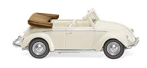 Escarabajo VW 1200 Cabrio, blanco perla - Modelo de coche prefabricado - Wiking - 1:87 - Modelo exclusivamente de colección