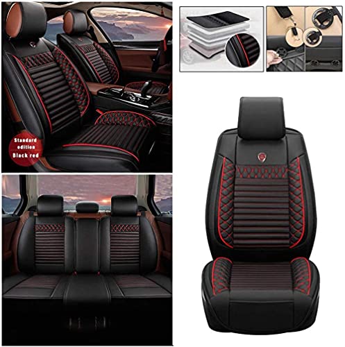 Fundas Asientos Coche Universales para Volkswagen VW Passat B5 B6 B7 B8 Polo Golf Tiguan Jetta Touareg Sharan Accesorios Coche, Estándar Negro