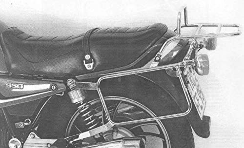 Hepco & Becker – Juego Completo de portaequipajes Lateral y Puente de Tubo – Cromo para Yamaha XJ 650 año de fabricación 1980-1981.