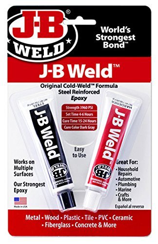 J-B Weld 8265S Cold Weld Steel Reinforced Epoxy with Hardener, 2 oz by J-B Weld