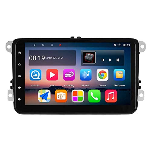 JIBO para VW Golf Vi 2008-2012 Android 8.1 Auto Radio Patio Centro GPS Navegación Cabeza Unidad 8" Tocar Pantalla Nav Sat Teléfono Control SWC BT Multimedia Jugador Video Receptor