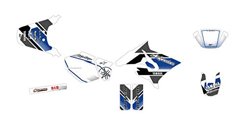 Kit de decoración para moto Yamaha DT 50 Comics blanco azul 2003 a 2020