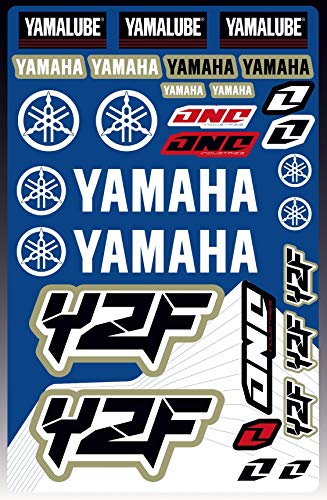 Kit Pegatinas ADESIVI Compatible para Yamaha YZ YZF PATROCINADOR Cross Enduro Casco (66)