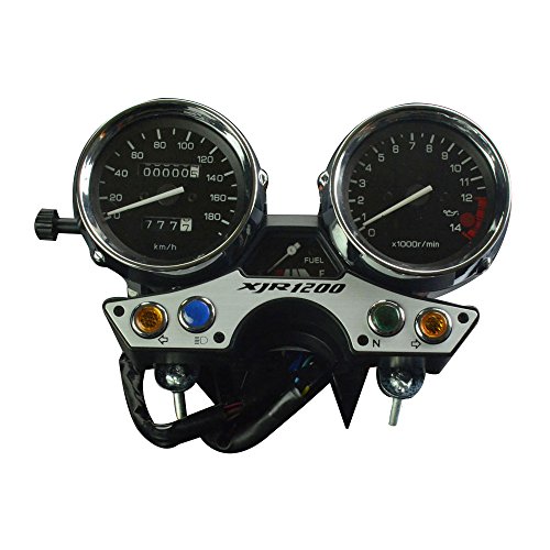 Medidor de velocímetro de motocicleta tacómetro medidor de velocímetro tacho para Yamaha XJR1200 XJR 1200 XJR-1200 1994-1997 94 97 94 95 96 97 Moto Street Bike (180 vueltas)