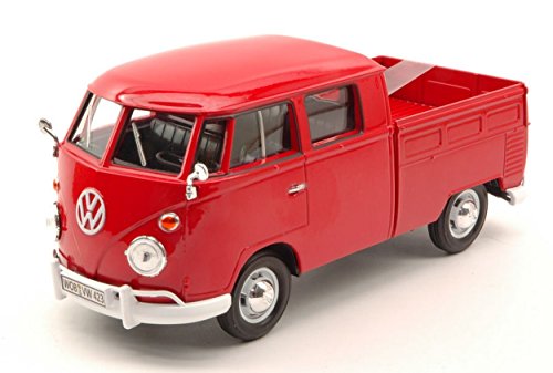 Motormax Model Compatible con VW Type 2 (T1) Pick UP Red 1:24 DIECAST MTM79343R