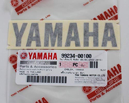 Nuevo 100% Original Yamaha Pegatina Emblema Logo 100mm X 23mm Negro Autoadhesivo Moto / Jet Ski / Atv / Nieve