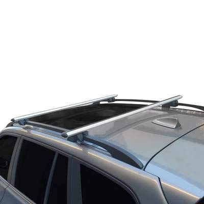 Omad Para VW Caddy van 2004-2015 Barras de techo Portaequipajes Aluminio Gris