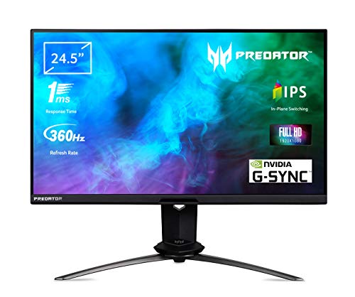 Predator X25 (Predator X25) - Monitor IPS (62,23 cm/24,5", Mate, (DP, FHD 1920 x 1080, 1 ms GTG, 360 Hz, 400 nits, pivote, Altura Regulable, NVIDIA G-Sync) Predator X25 (Predator X25) - Monitor IPS (62,23 cm/24,5", Mate, (DP, FHD 1920 x 1080, 1 ms GTG, 360 Hz, 400 nits, pivote, Altura Regulable, NVIDIA G-Sync)