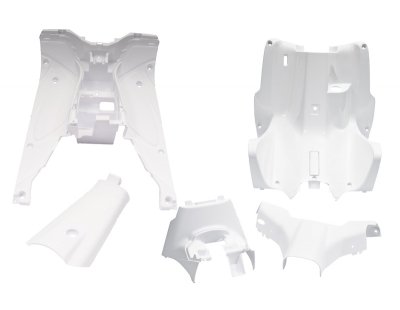 Revestimiento Interior 5 piezas en blanco Yamaha Aerox Mbk Nitro