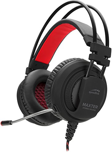 Speed-Link maxter - auriculares estéreo para ps4, diseño con estilo, color negro.