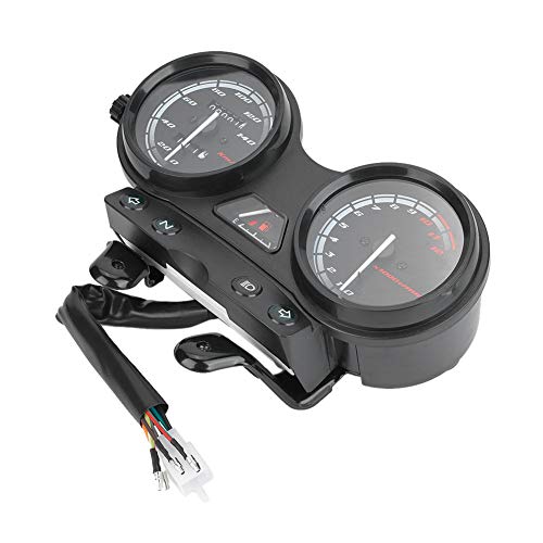 Velocímetro de Motocicleta, Instrumento Pantalla Digital Velocímetro Tacómetro Odómetro Apto para YBR 125
