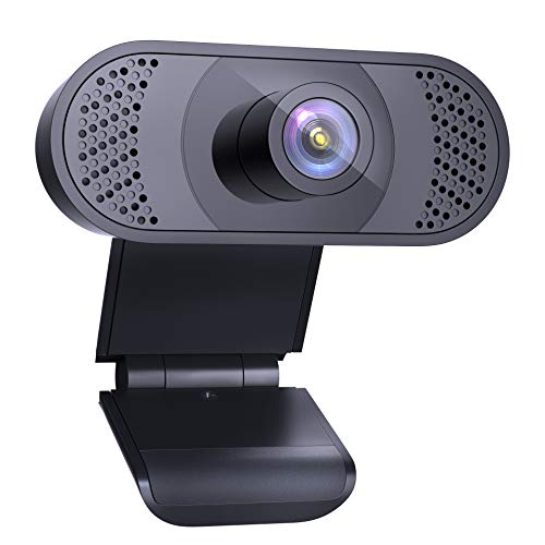 Wansview Webcam PC 1080P con Micrófono, Webcam Portátil para PC, Webcam USB 2.0, Streaming Cámara Reducción de Ruido para Videollamadas, Grabación, Conferencias con Clip Giratorio, 102