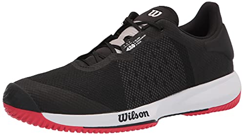 Wilson Kaos Swift, Zapatillas de Tenis Hombre, Black/Pearl Blue Red, 50 EU