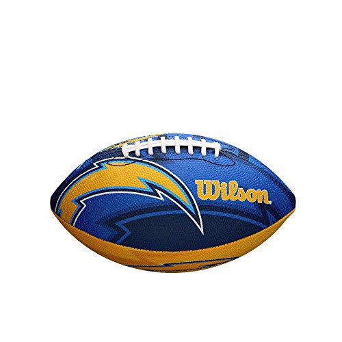Wilson NFL Team Logo Junior Size Football-Los Angeles Chargers, Azul