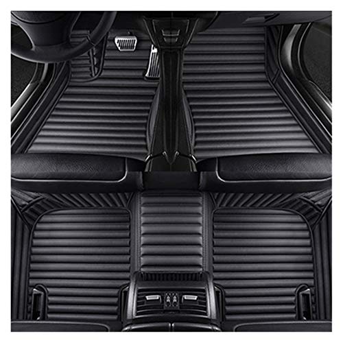 WSDSB Piso del Coche Mat Personalizado 5 Asientos del Coche Tapetes Fit For VW Passat B5 B6 B7 B8 New Beetle Polo Golf Multivan RHD LHD Coches Accesorios Alfombra Alfombra (Color Name : All Black)